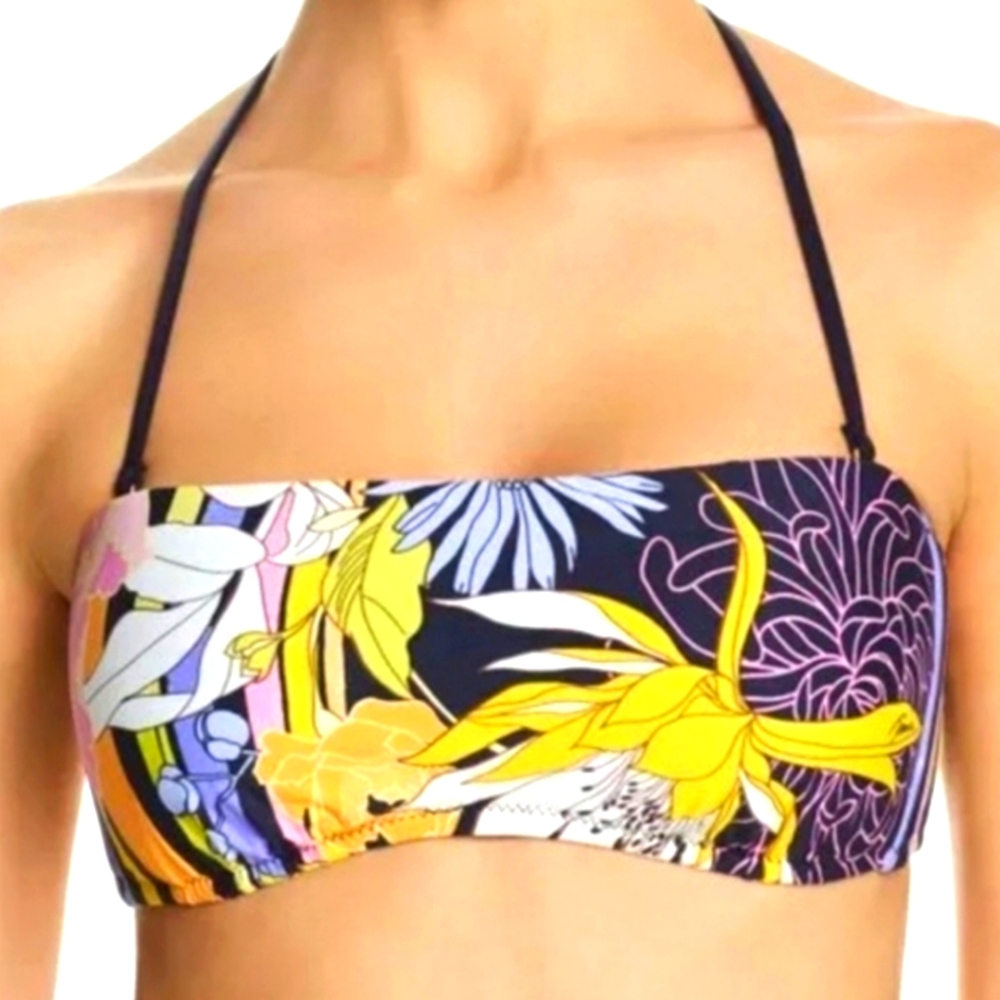 TRINA TURK BAL HARBOR Bandeau Bikini Top Size 12